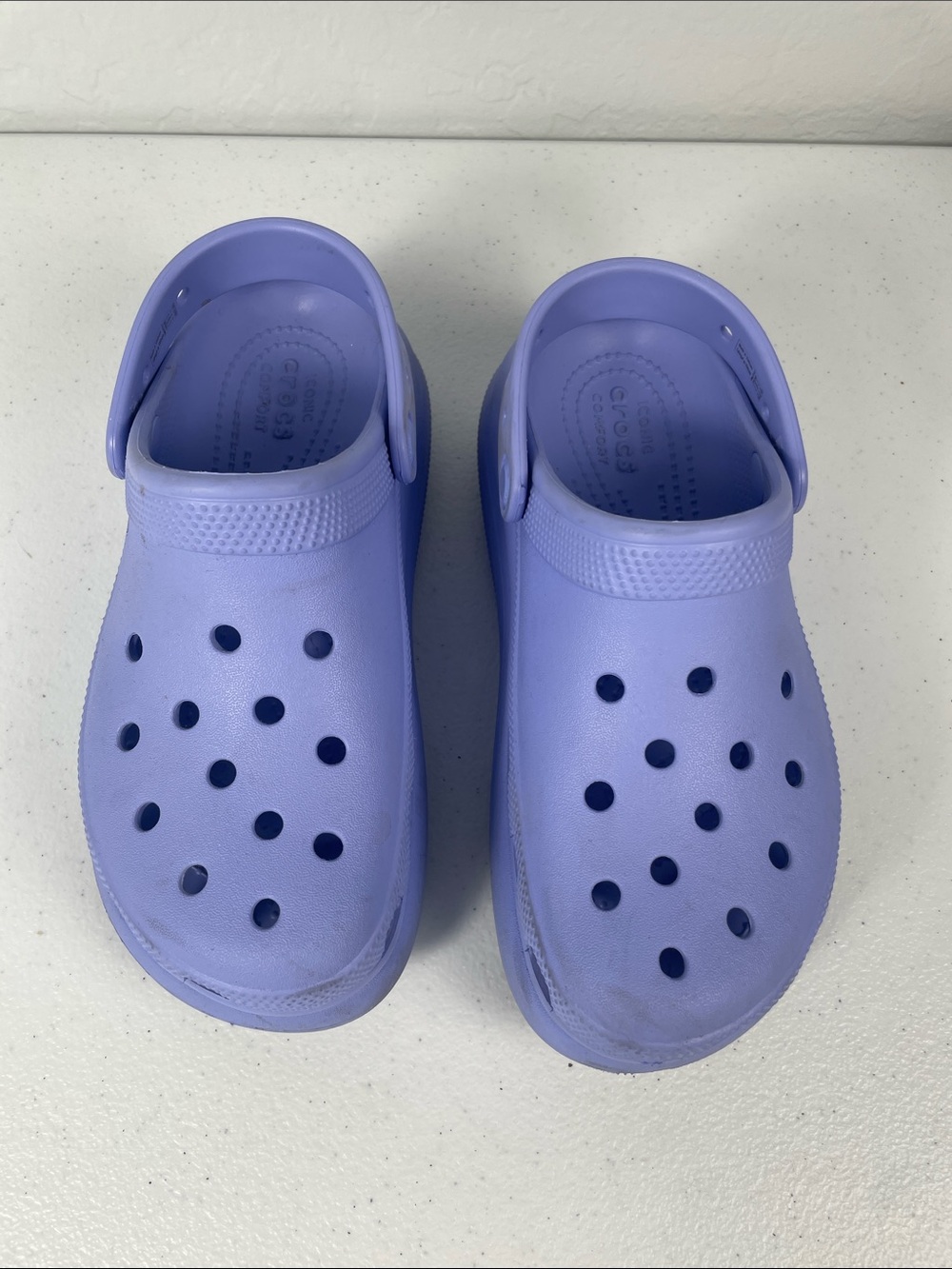 Crocs Periwinkle Purple Classic Crush Clogs Size M4 W6